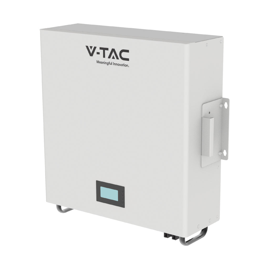 V-TAC Batteria di Accumulo 5.12kWh al Litio-Ferro-Fosfato LiFePO4 BMS Integrato per Inverter Fotovoltaici CEI 0-21 51.2V 100Ah Garanzia 10 Anni V-TAC Batteria di Accumulo 5.12kWh al Litio-Ferro-Fosfato LiFePO4 BMS Integrato per Inverter Fotovoltaici CEI 0-21 51.2V 100Ah Garanzia 10 Anni